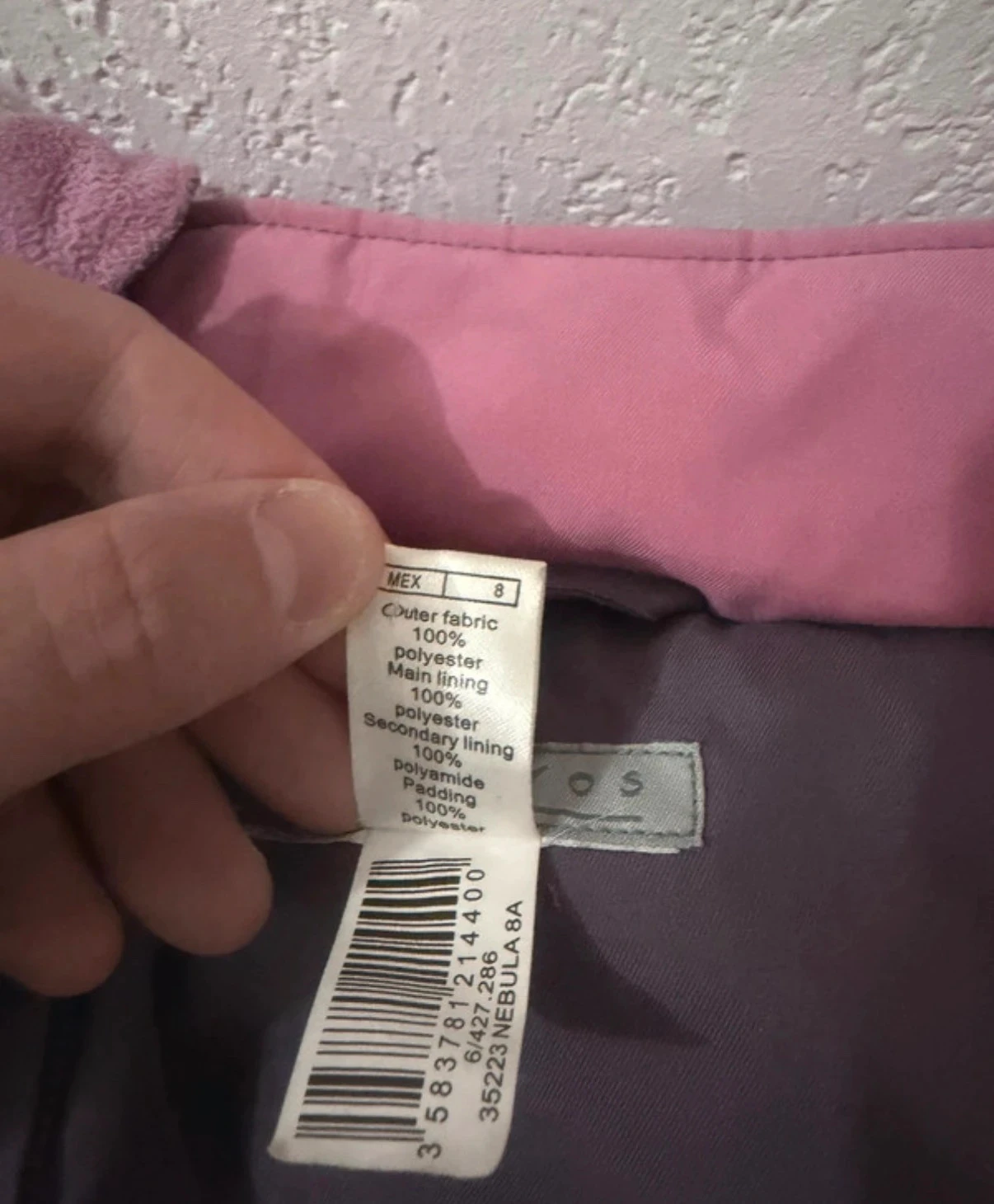 Manteau d'hiver fille 8 ans prune doublée polaire rose fuchsia chaude à capuche decathlon 130 cm – photo 8